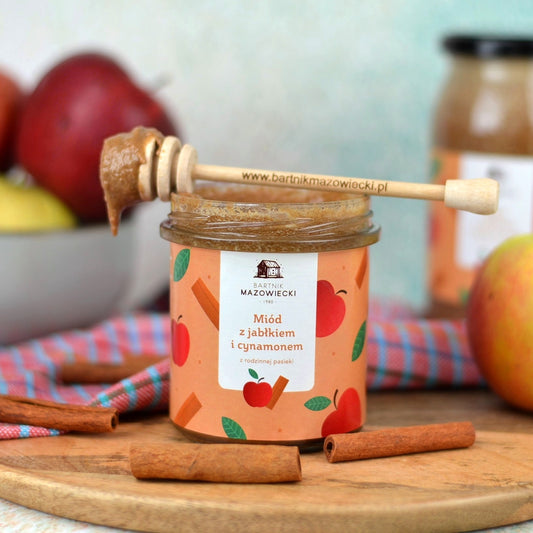 Miód z jabłkiem i cynamonem