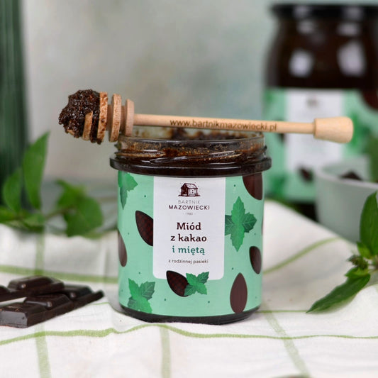 Miód z kakao i miętą