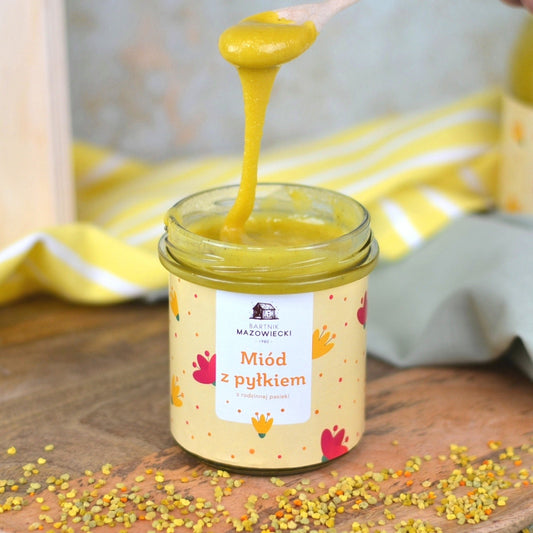Miód z pyłkiem pszczelim